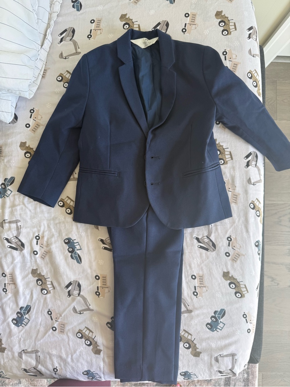 Kids Navy Suit Jacket & Pants - Classic Two-Piece Blazer Set (2-3yr) H&M